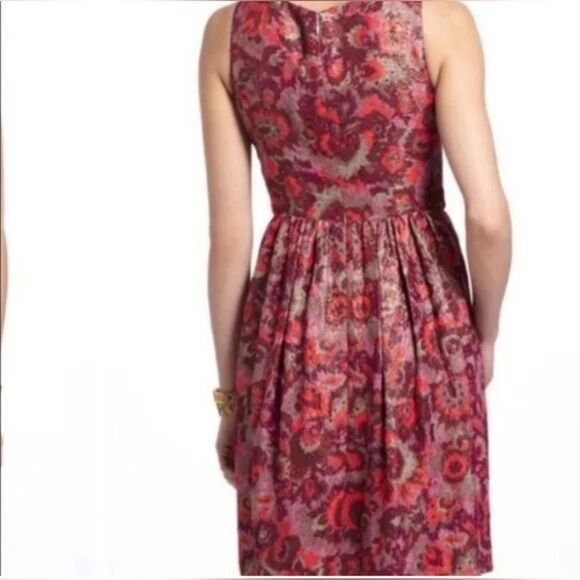 Anthropologie wren gold sequin jacquard sleeveless dress - Size Small - Picture 4 of 11